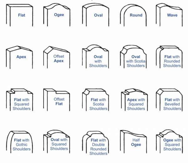 Headstone Shapes