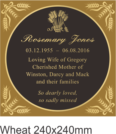 Ashes Wheat 240mm Antique background
