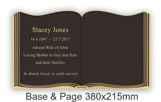 Book Base and Page 380x215mm