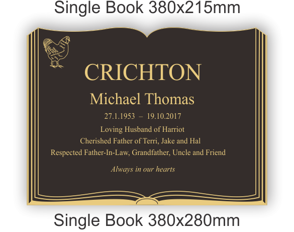 Single Book 380x280mm