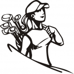 Golfer lady