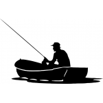 Fisherman in boat