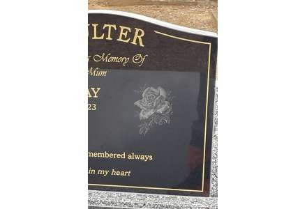 Shanxi Black-laser etched rose