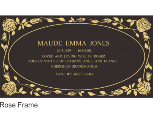 Rose Frame 560x300mm